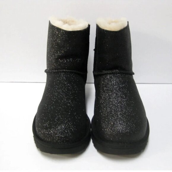 Black Ugg Australia Boots Sz 8 With Metallic Sparkle - MINT Condition - Picture 2 of 16